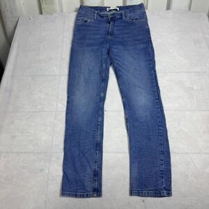 Levi's 502 Boys Tapered Jeans Blue Denim Stretch Whisker Comfort 14H W33 L38
